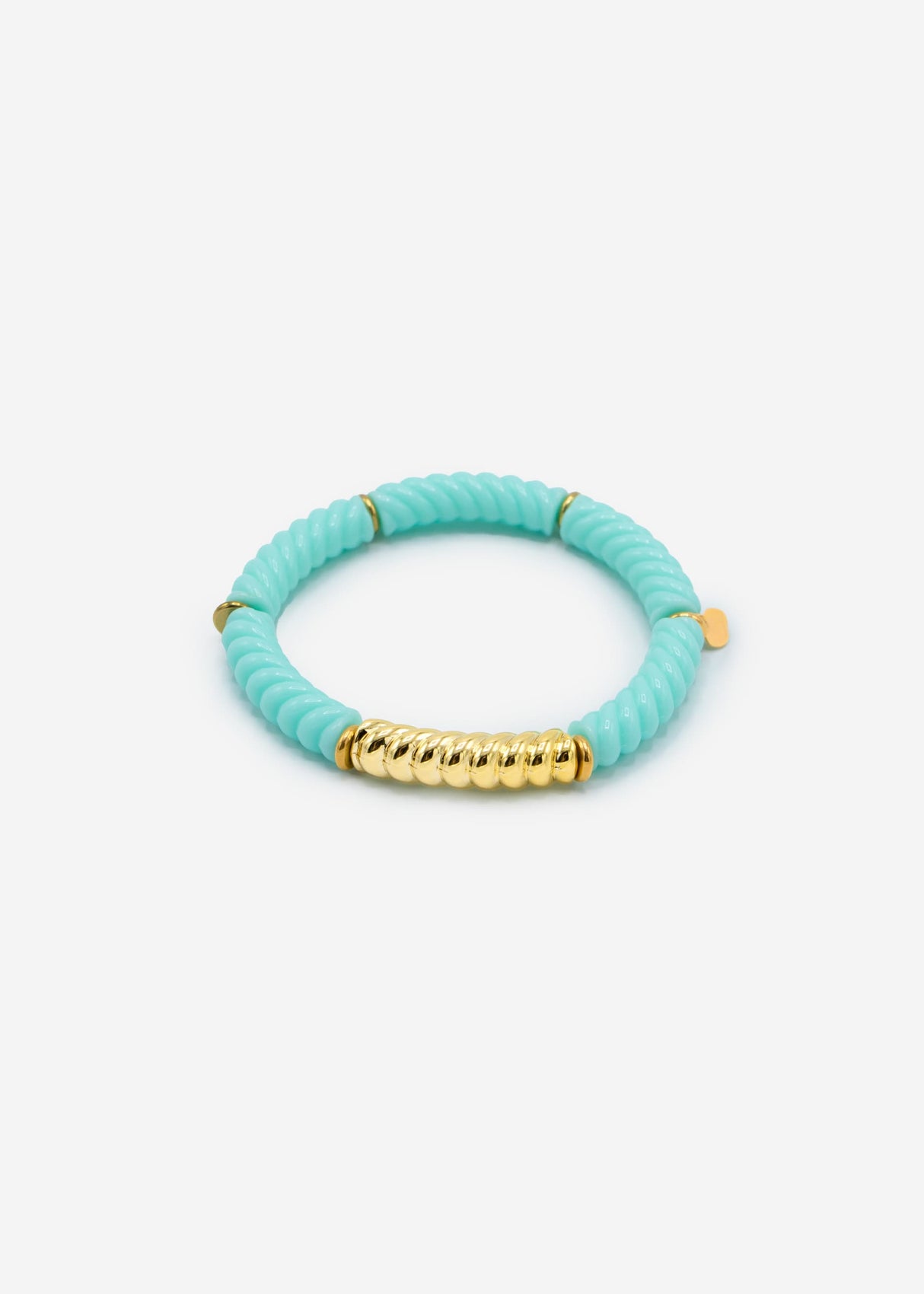 Bracelet with pearls - turquoise