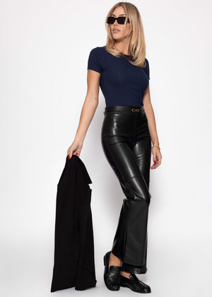 Crop shirt, blue