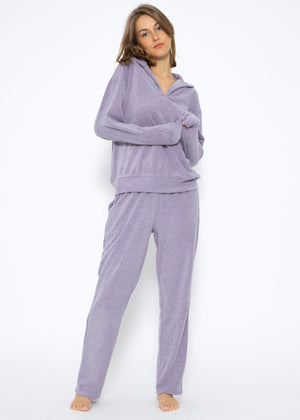 Frottee Pants - lila