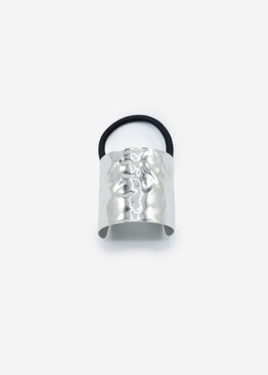 Metallic Haargummi - silber