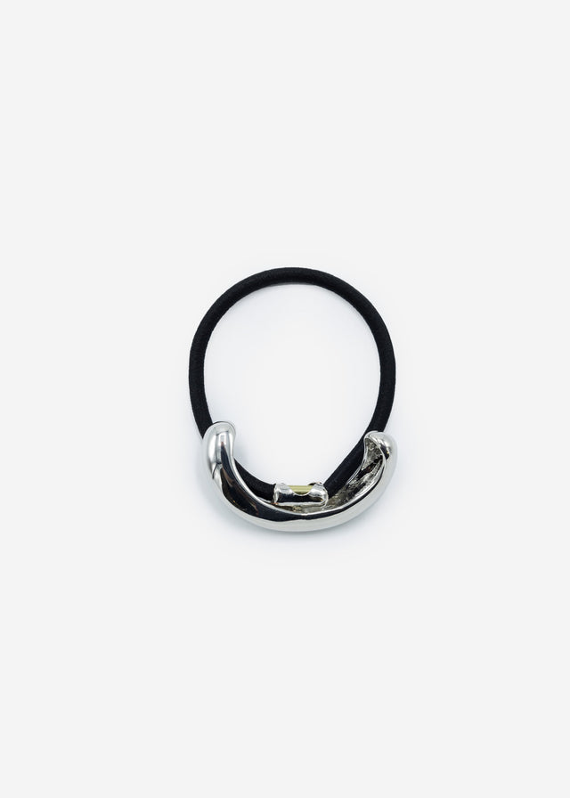 Haargummi mit Twist Design - silber
