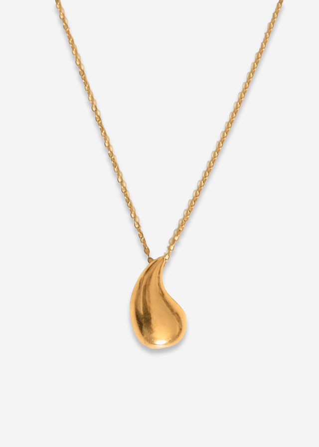 Halskette mit Drop Anhänger - gold