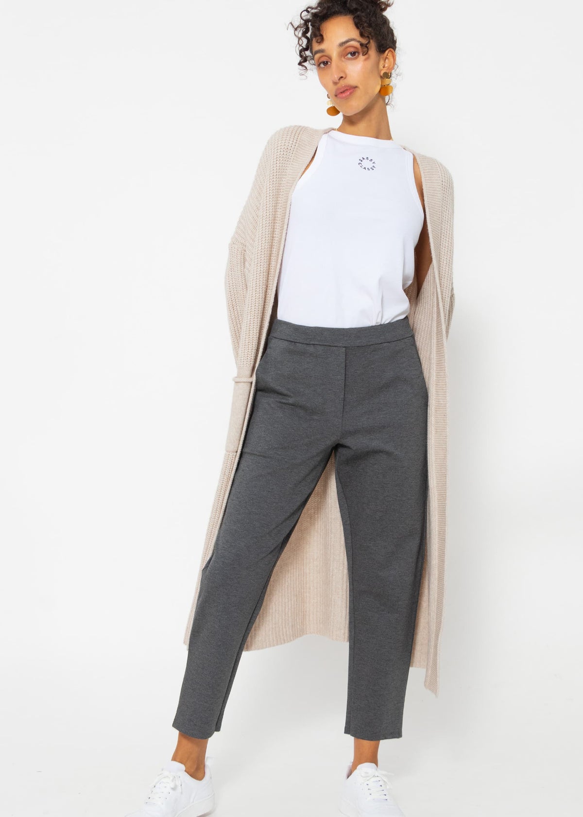 Jersey chinos - grey