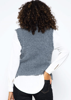 Casual knit pullover - dark grey