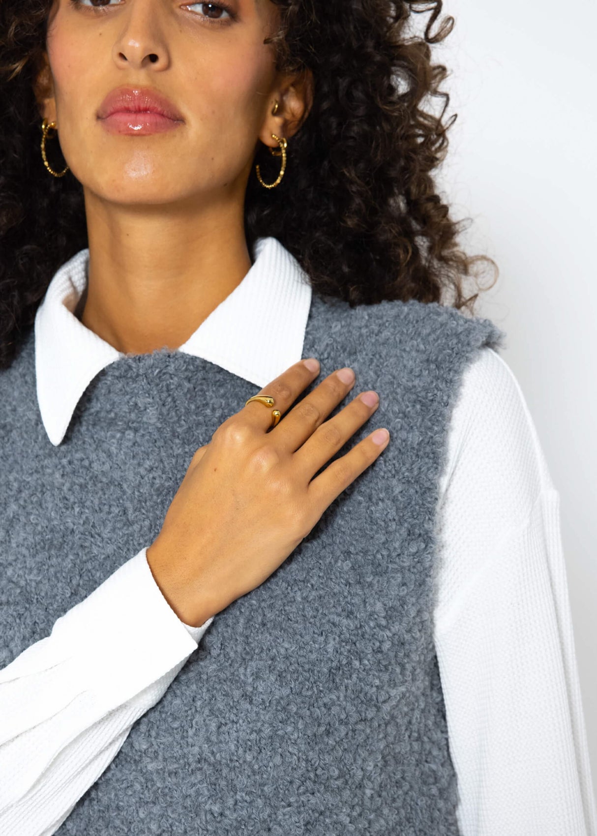 Casual knit pullover - dark grey