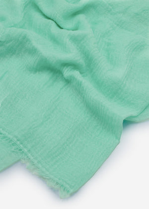 Musselin Schal - türkis