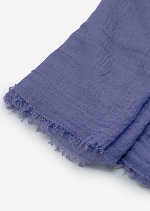 Musselin Schal - jeansblau