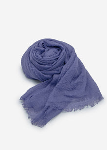 Musselin Schal - jeansblau