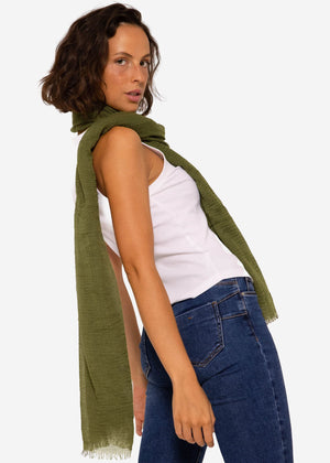Muslin scarf - khaki