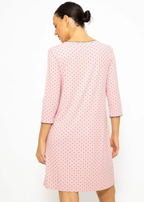 Nachthemd mit Pünktchen - rosa
