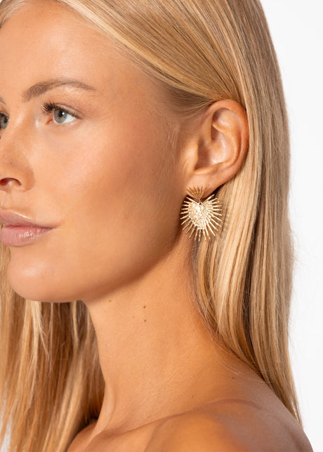 Stud earrings - gold