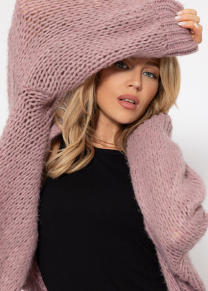 Oversized cardigan - old pink