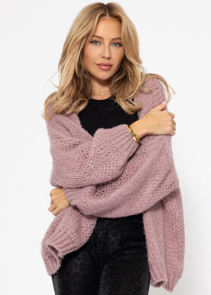 Oversized cardigan - old pink