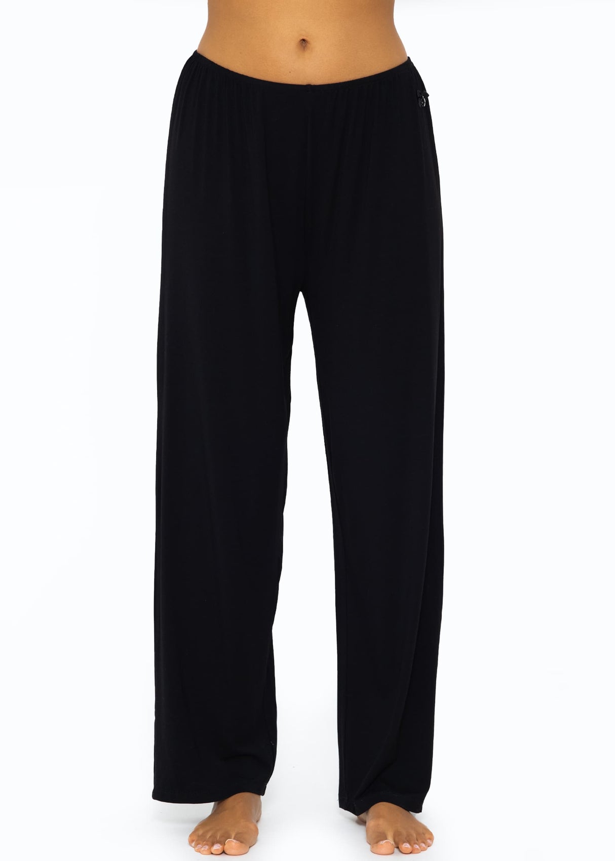 Jersey Pyjamahose - schwarz