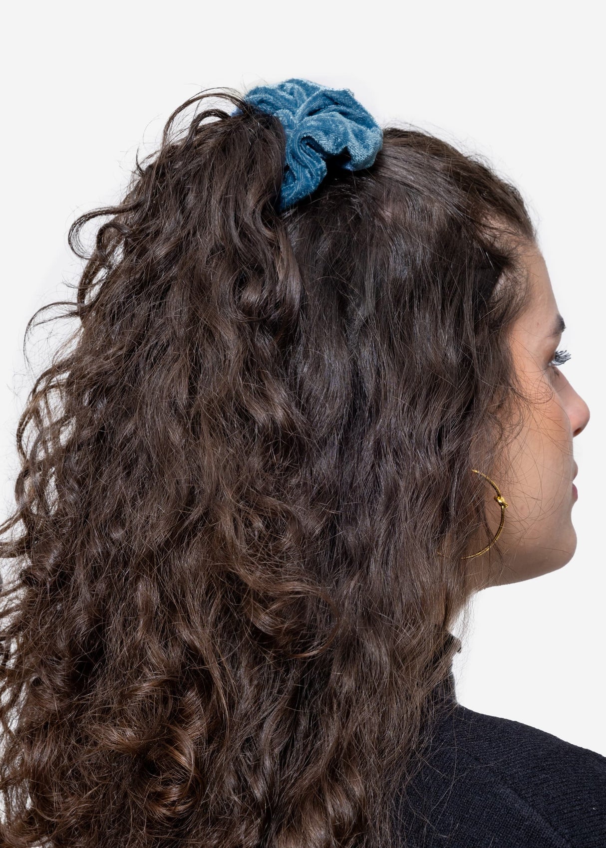 Scrunchie aus Velvet, blau