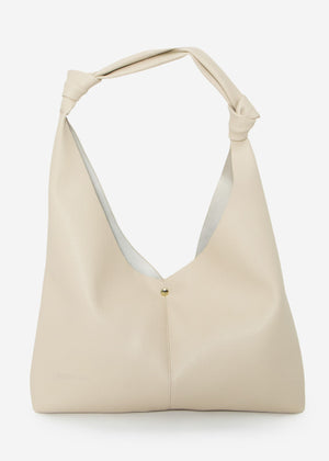 Shopper with knot detail - beige