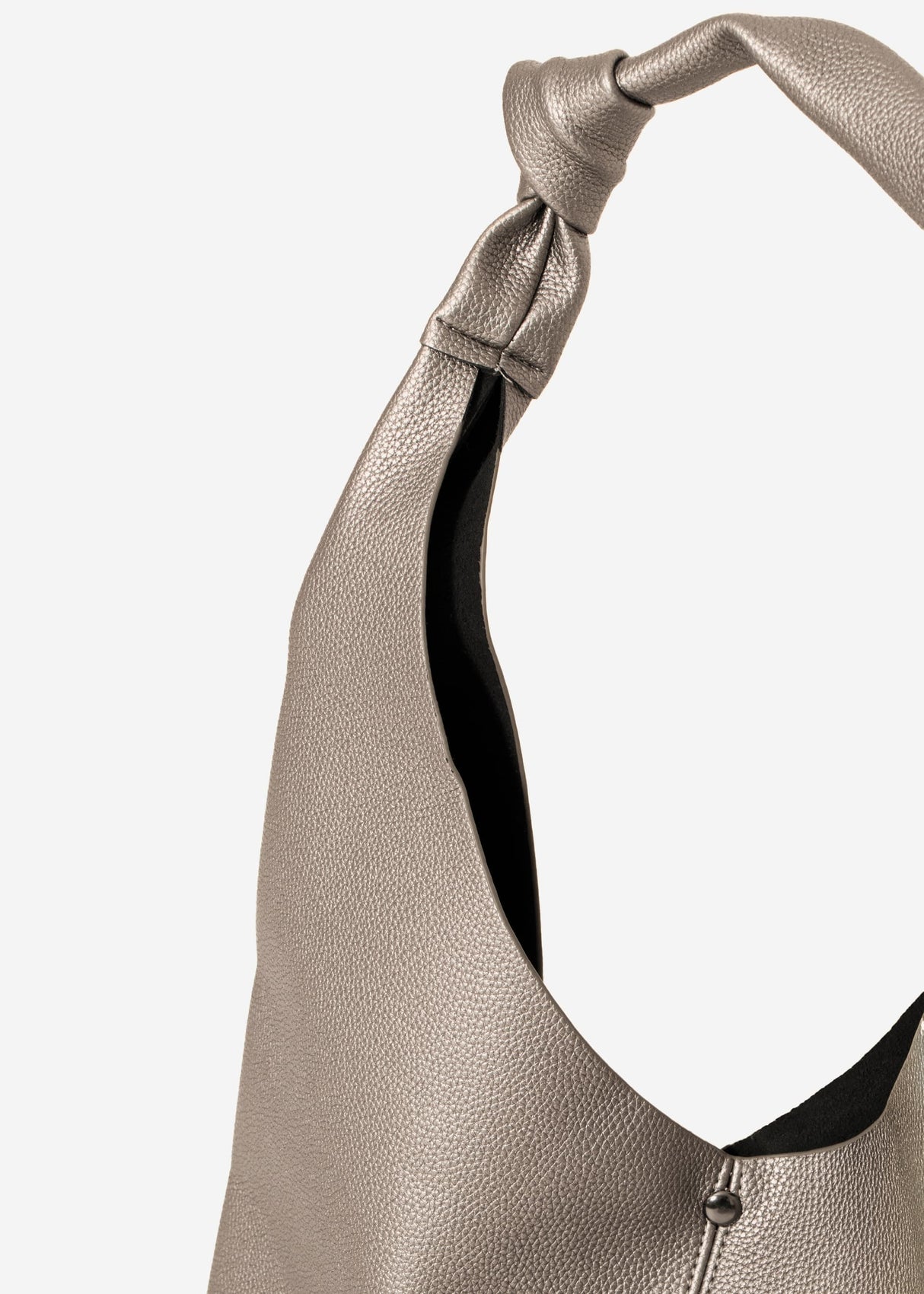 Shopper with knot detail - metallic