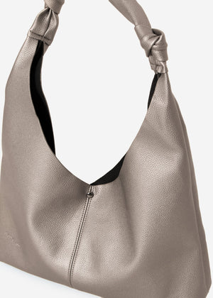 Shopper with knot detail - metallic