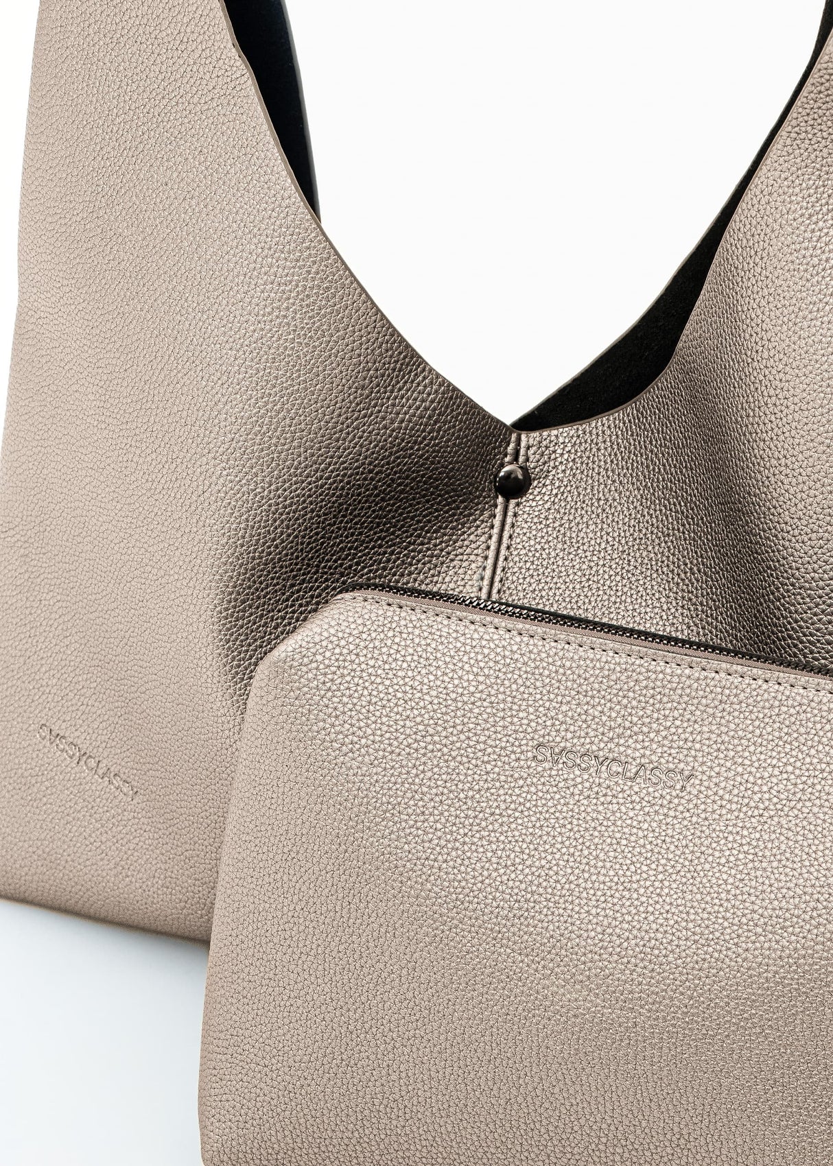 Shopper with knot detail - metallic