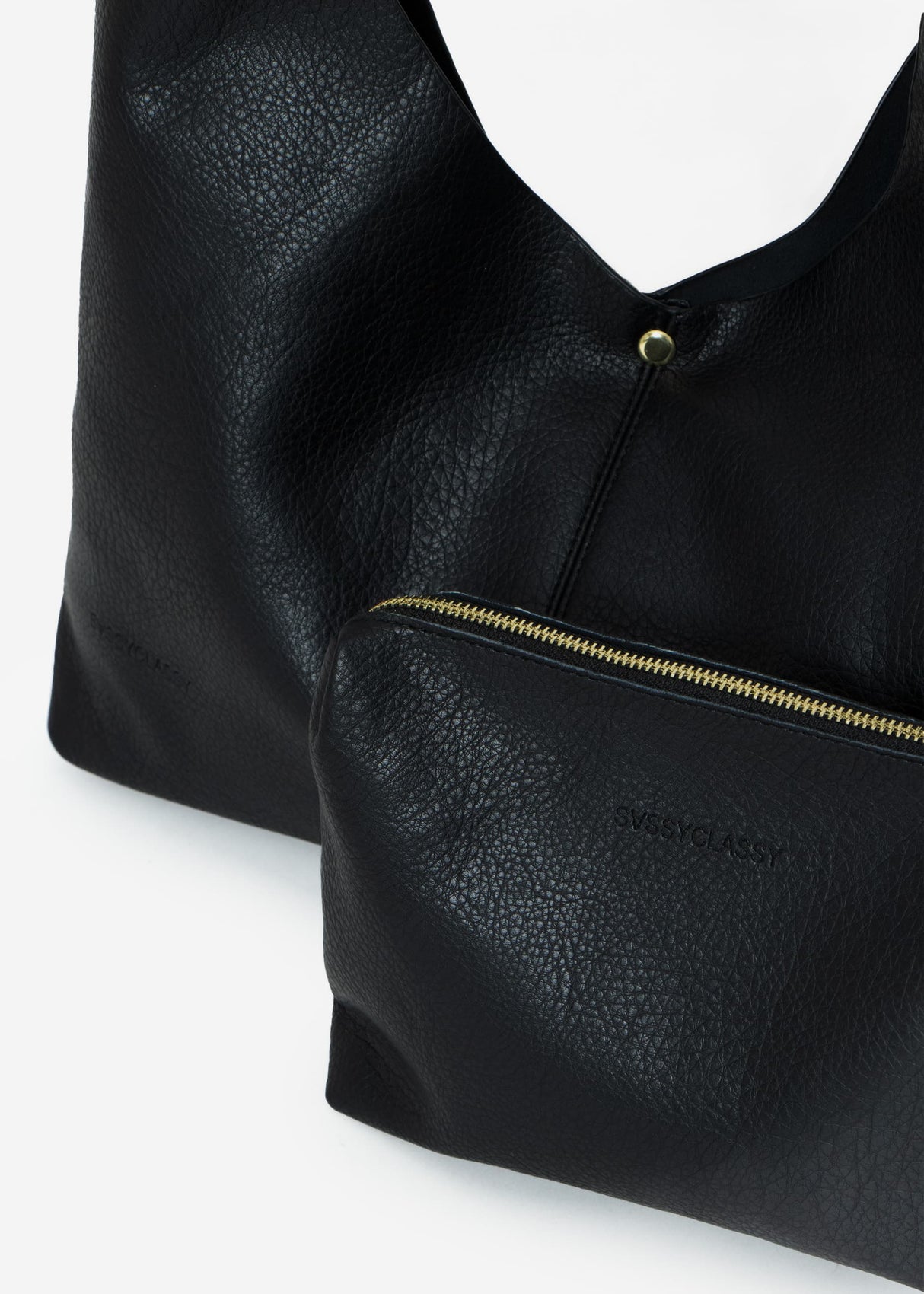 Shopper mit Knotendetail - schwarz