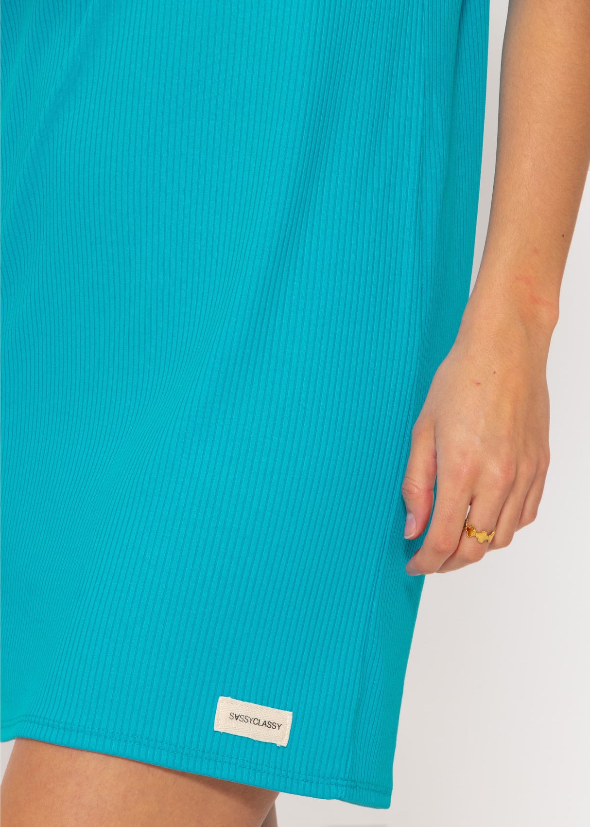 T-shirt dress - azure blue