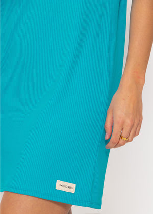 T-shirt dress - azure blue