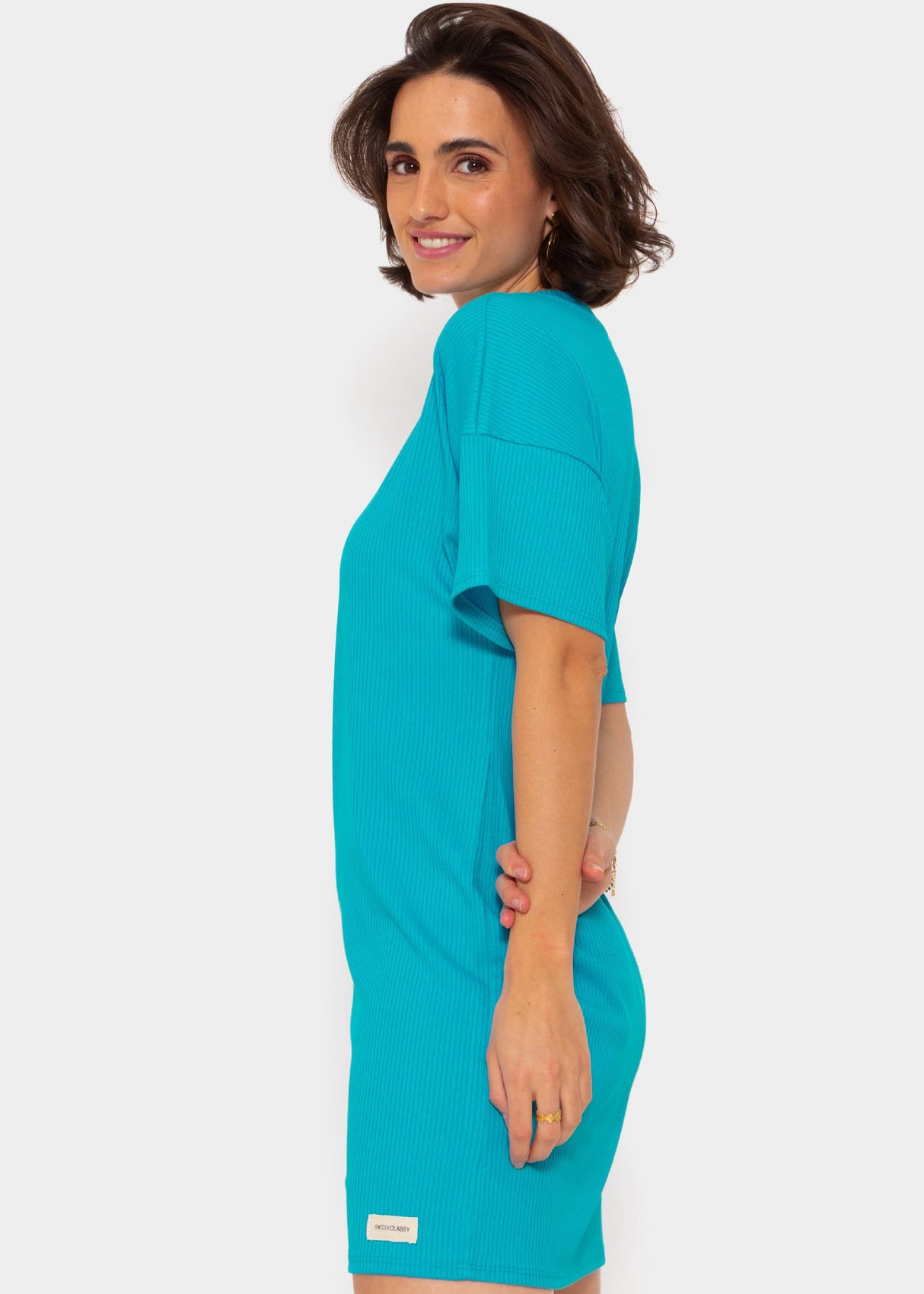 T-shirt dress - azure blue