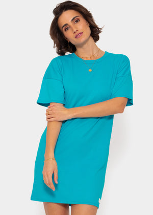 T-shirt dress - azure blue
