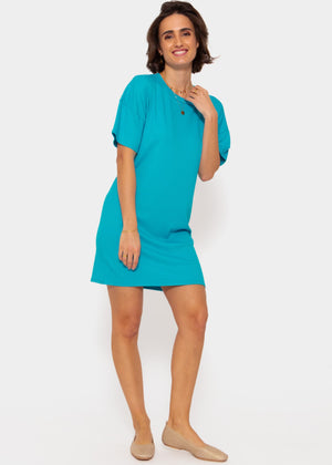 T-shirt dress - azure blue
