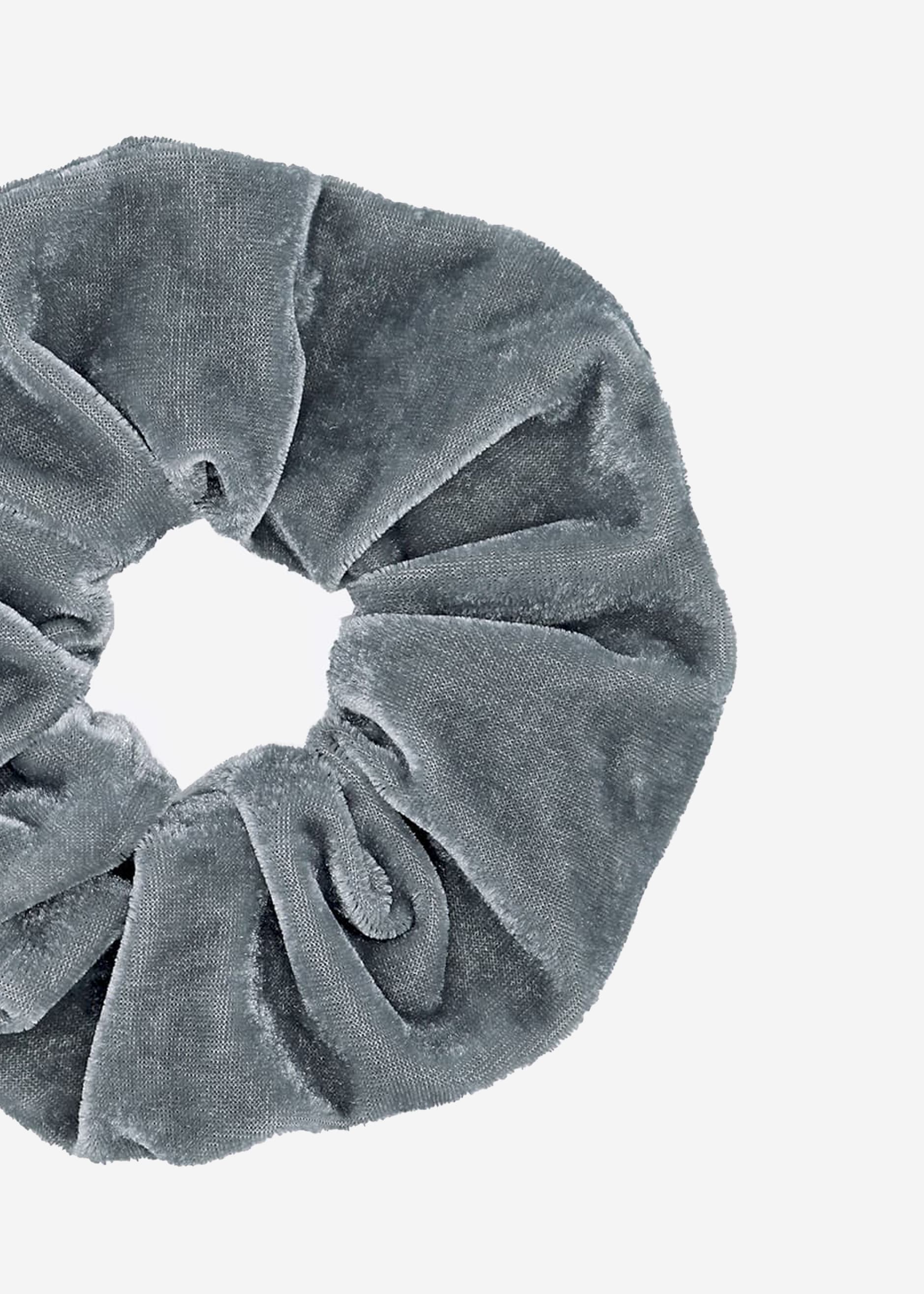 Scrunchie aus Velvet, hellgrau