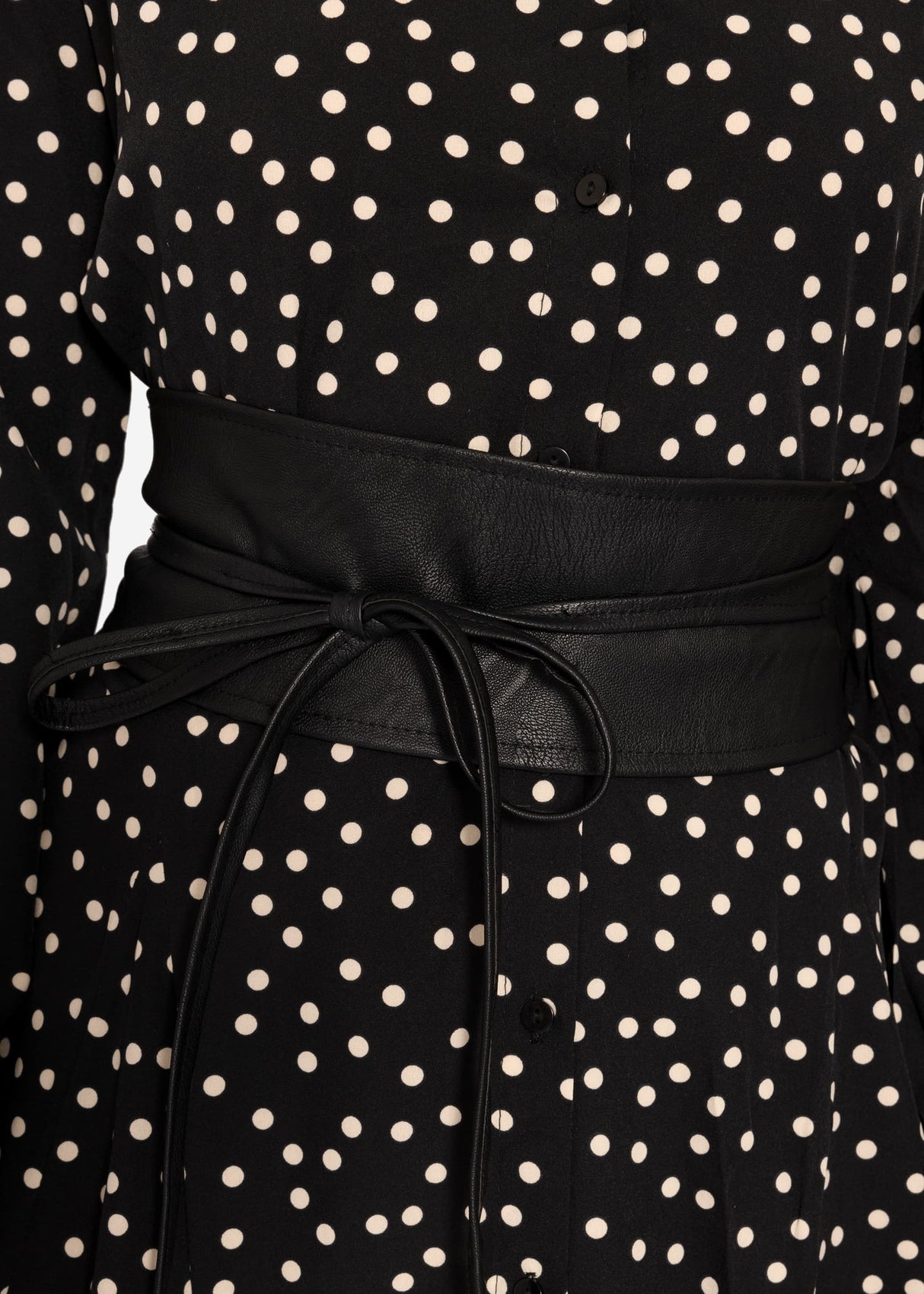Tie belt, black