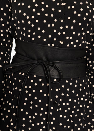 Tie belt, black