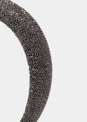 Sparkling headband - anthracite grey
