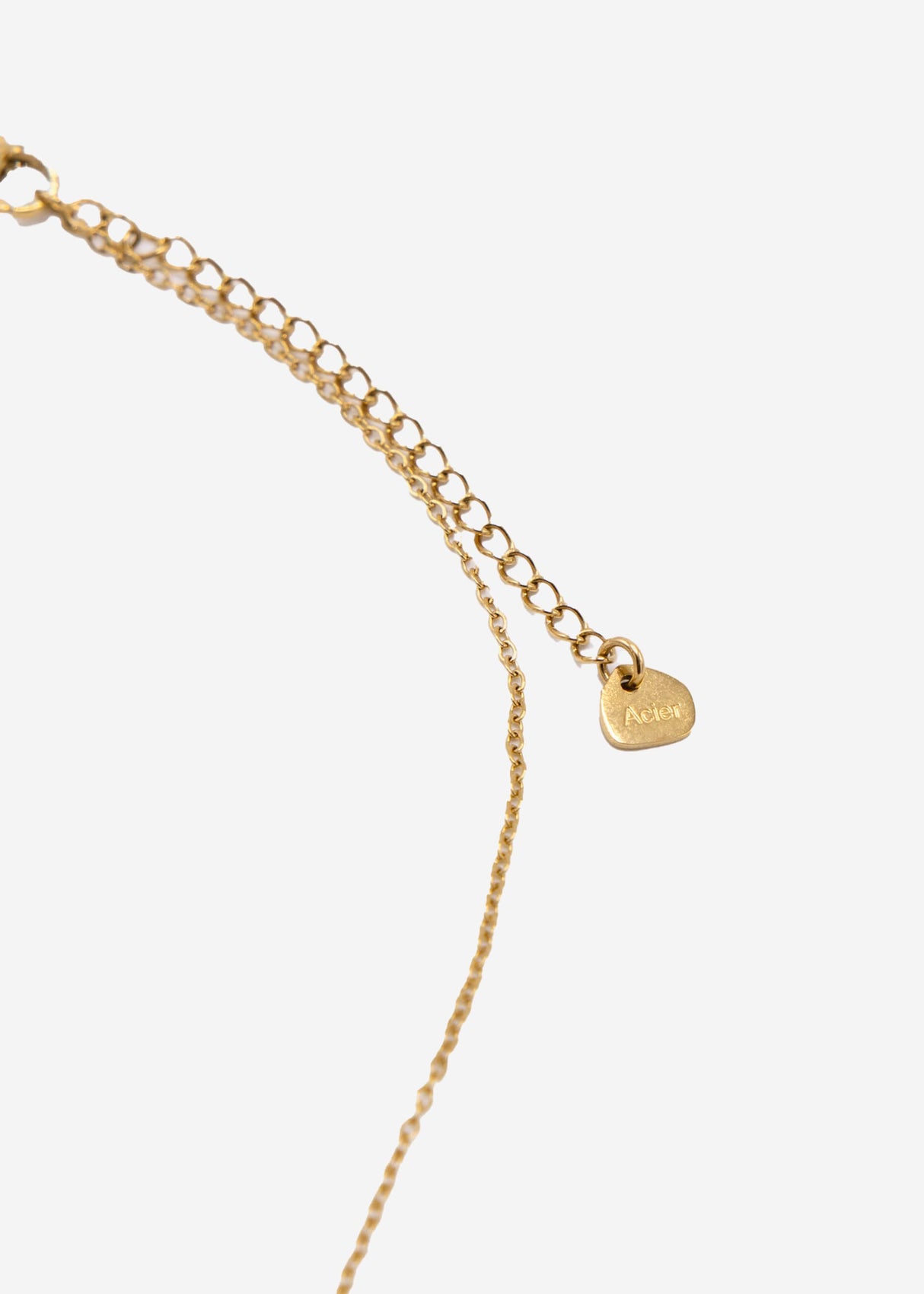 Halskette mit Kleeblättern, gold