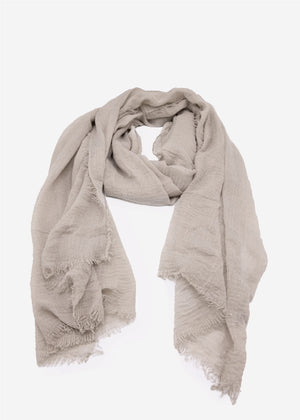 Muslin scarf, light grey