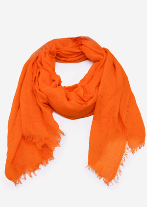 Muslin scarf, orange