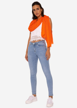 Muslin scarf, orange