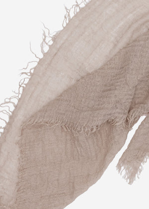 Muslin scarf, taupe