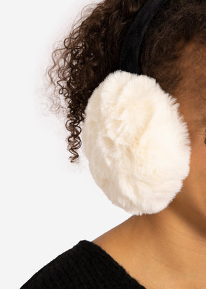 Ear warmers, off-white