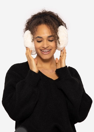 Ear warmers, off-white