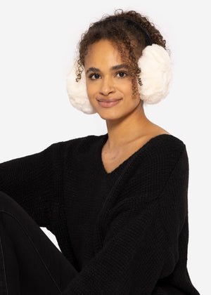 Ear warmers, off-white