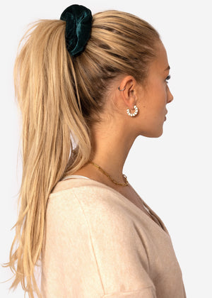 Scrunchie aus Velvet, petrol