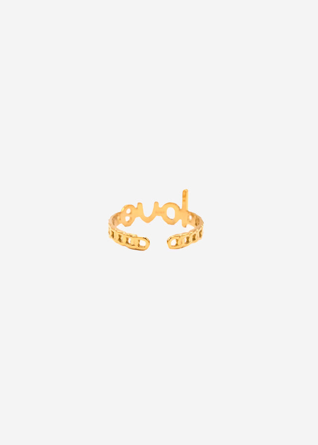 "Love" ring - gold