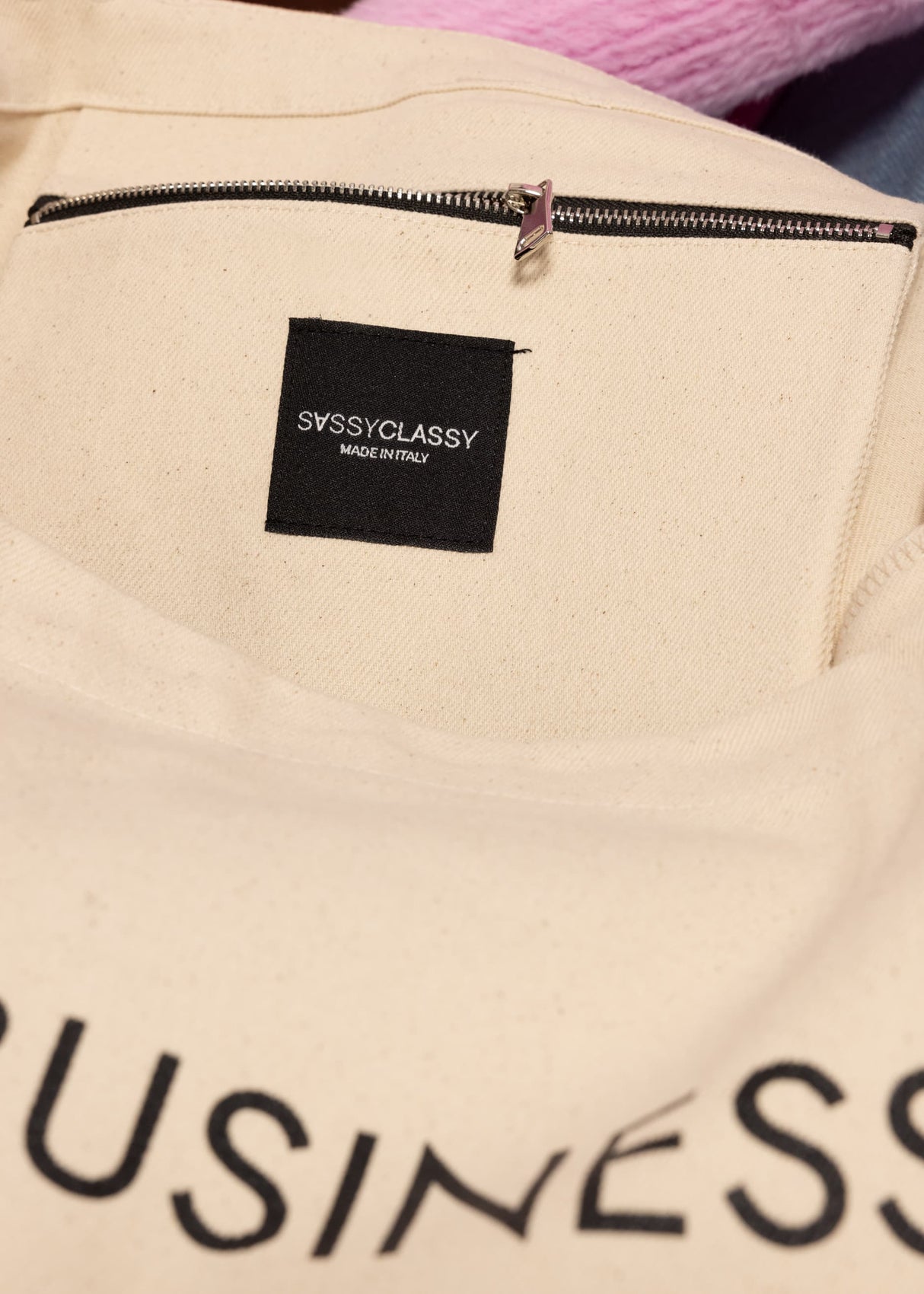 Extra large shopper, off-white