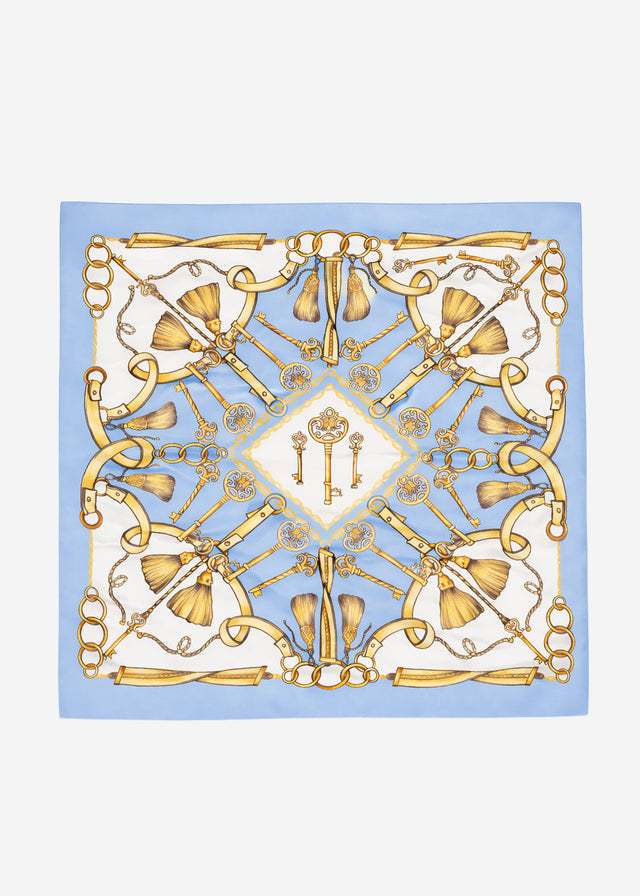 Neckerchief with print - blue