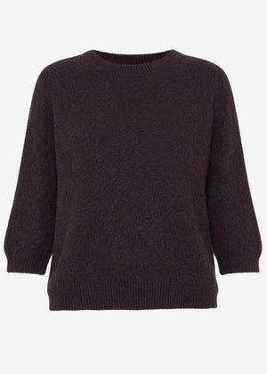 Knit top - dark brown