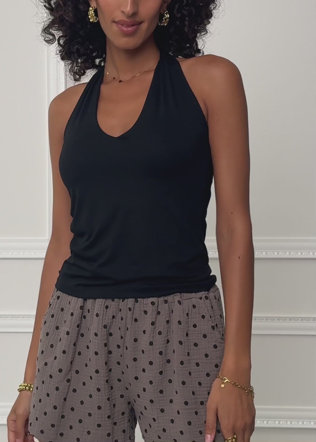Neckholder-Top - schwarz by SASSYCLASSY