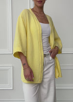 Musselin Kimono - vanillegelb