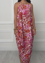 Tall: Maxikleid mit Paisleymuster - beere