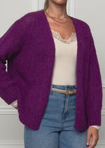 Oversize cardigan - plum